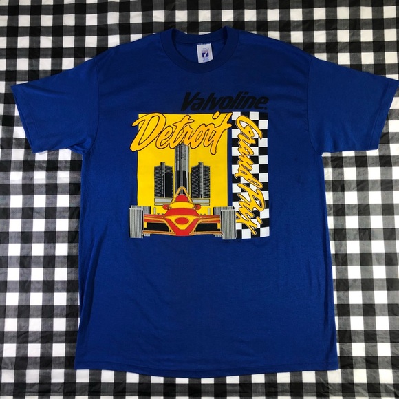 LOGO 7 Other - Detroit 1990 Valvoline Grand Prix Racing F1 Car Vintage T Shirt Single Stitch XL